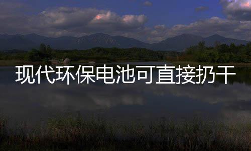 电池道吗环保干垃你知现代接扔圾桶可直