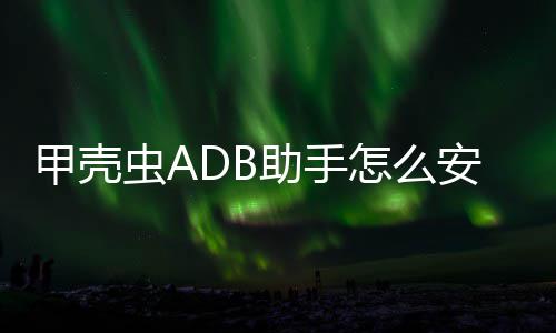 到电安装助手怎么应用甲壳虫A视