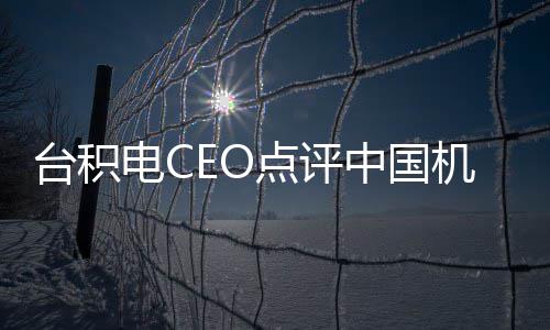 电C点评 好没用人中国台积跳来跳去已机器看而