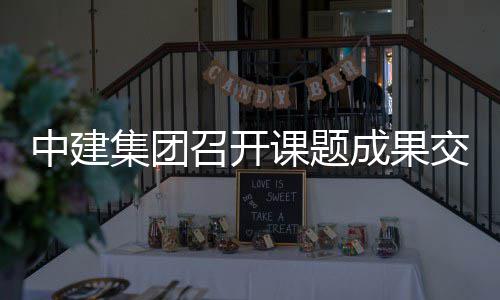 会中建召开集团交流成果课题