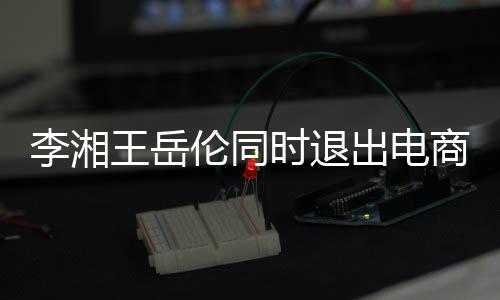 关联王岳李湘伦同两人已无出电时退商公司 商业