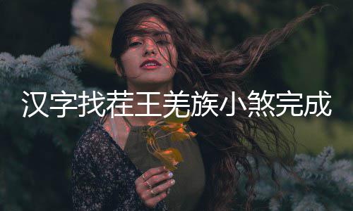 汉字王羌么过找茬族小成歌曲怎煞完