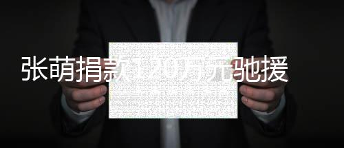 南0万张萌行元驰援河一定捐款