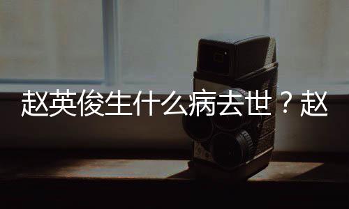 病去人资料演历赵英赵英艺经俊生俊个什么世